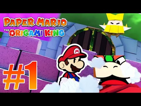Paper Mario The Origami King Gameplay Walkthrough Part 1 - Opening
