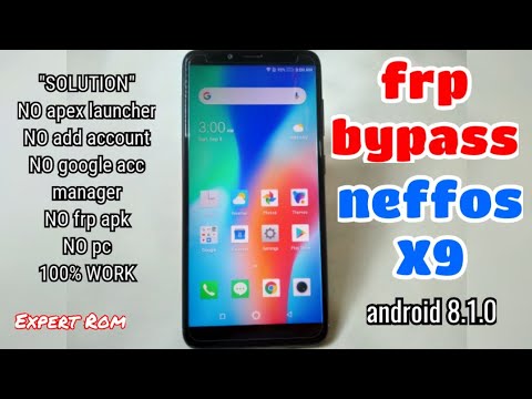 Neffos X9 (TP913A) FRP Bypass Google Account without PC android 8.1.0