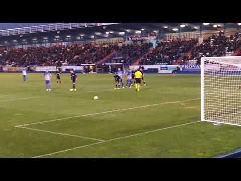 Gol de Yuri y conflicto.  Ponferradina - Celta B