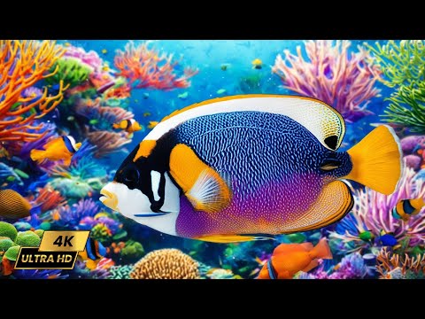 4K Stunning Underwater Wonders Of The Red Sea Relaxing Music Coral Reefs Colorful Sea Life