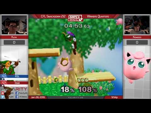 CFL Smackdown 212 Melee - Kuya (Link, Game and Watch) vs Komodo (Jigglypuff) - Winners Quarters