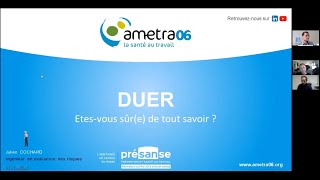 Webinaire DUER - Etes vous sûr(e) de tout savoir sur le Document Unique d’Évaluation des Risques?