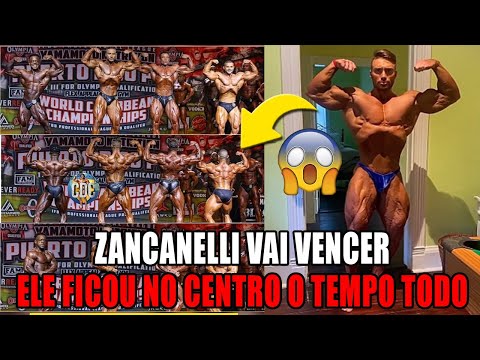 ZANCANELLI WINS THE PORTO RICO PRO IN THE PREVIAS AND CAN QUALIFY FOR MR. OLYMPIA