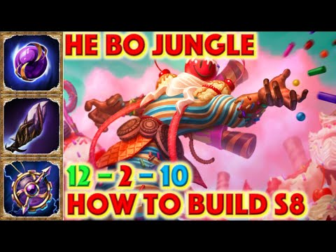 SMITE HOW TO BUILD HE BO - He Bo Jungle Build Season 8 Conquest + How To + Guide + He Bo Gameplay