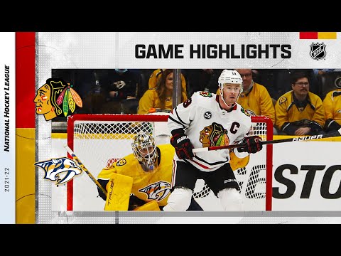 Blackhawks @ Predators 1/1/22 | NHL Highlights
