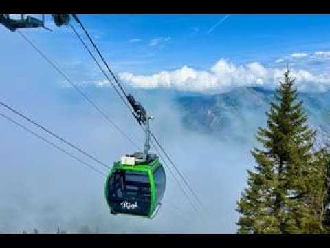 Aussicht RIGI Scheidegg Luftseilbahn über Zugersee