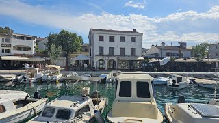 Malinska Beach Walking Tour 4k 🇭🇷  - Malinska Hotel Malin - Cafe Kings - Porat -