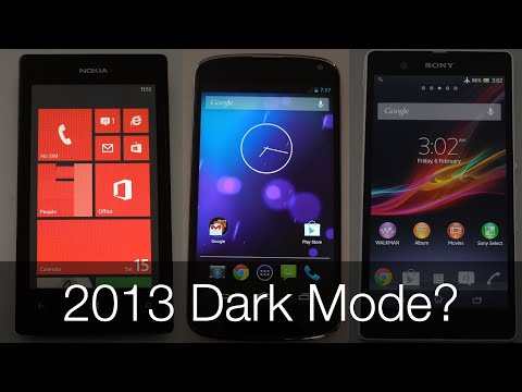 2013 Smartphones with Dark Mode?