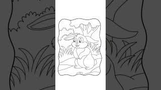 coloring rabbit coloring page