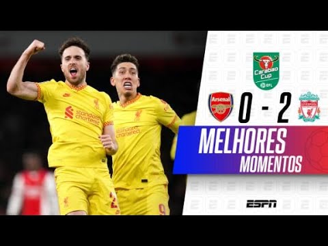 Gols e lances de Arsenal x Liverpool