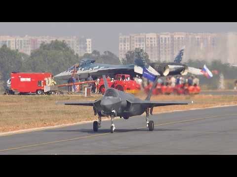 【Aero India 2025】USAF meets Russian Su-57 for the first time
