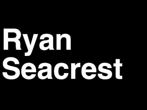 How to Pronounce Ryan Seacrest Host American Idol Countdown Radio TV Show Countdown Twitter