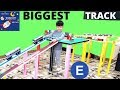 Johny Builds BIGGEST Wooden Track Layout For New Munipals MTA Subway Train Toys & Trackmaster