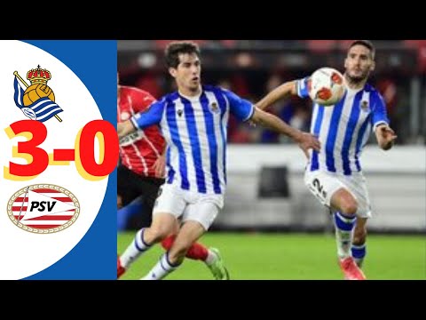 Real Sociedad vs PSV 3-0 Mikel Oyarzabal Goals & Extended Highlights