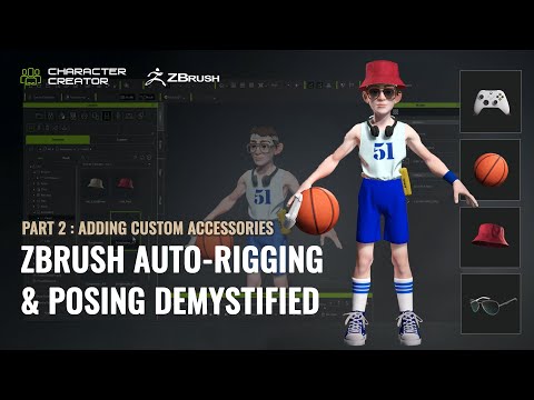 ZBrush Auto-Rigging & Posing Demystified - Part 2: Custom Accessory | Character Creator & Pose Tools
