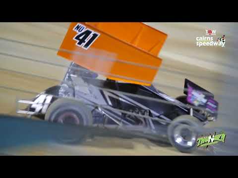 June 25th at TWW Cairns Speedway - Sprintcars heat 4 - Thunder in the Canefields