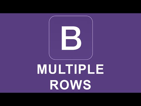 Bootstrap 4 Tutorial 6 Multiple Rows