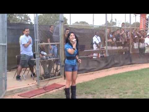 Kristy Rodriguez Singing National Anthem @ South Miami HS