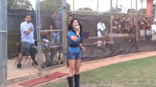 Kristy Rodriguez Singing National Anthem @ South Miami HS