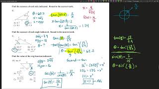 Junior - Honors Pre Calculus - Trig Test Review