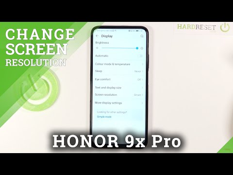 How to Change Screen Resolution in Honor 9X Pro?