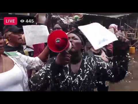 S/L protest in Freetown abacha