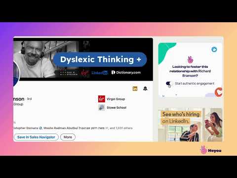 👋 Welcome to Heyou LinkedIn Companion! Watch how it works