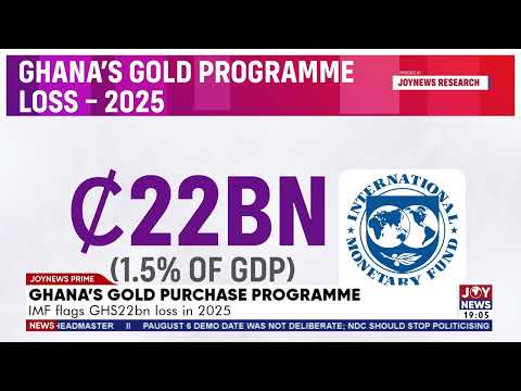 Ghana's gold purchase programme: IMF flags GHS22 billion loss in 2025