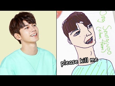 Drawing Kpop Idols by memory *scary* - YouTube