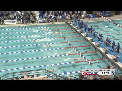 Georgetown Men's 500 Free A Final (Sherman GU Record) - 2020 BIG EAST Championships