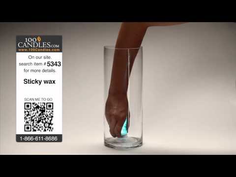 DIY Tiffany Blue Centerpiece with Teal Submersible LED Lights