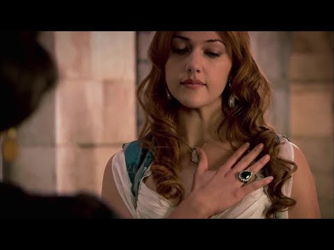 Sultán 5 (38b). 3/4 Hurrem muestra su anillo a la Sultana Mahidevran al ser obligada a reverenciarla