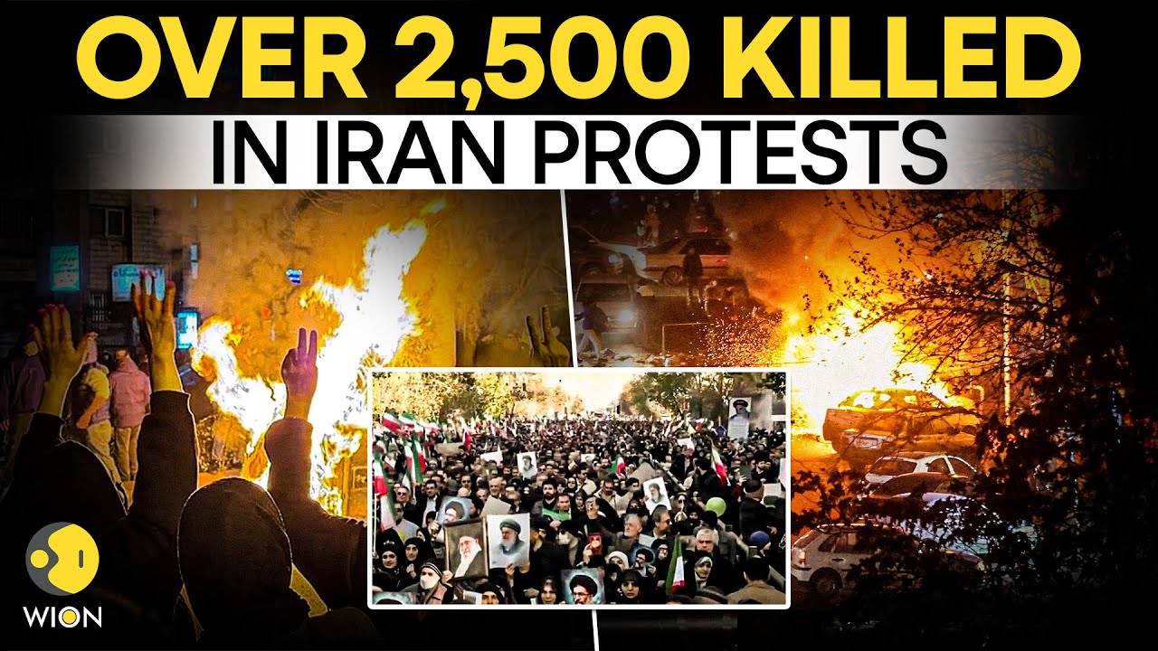 Iran Protest LIVE: Protest Death Toll Surpasses 2,500 as Trump and Khamenei Trade Warnings | WION
