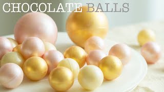 넘나예쁜 초콜릿 볼 2가지 방법 (진짜 쉬운 초콜릿 템퍼링)/Chocolate Balls(Easy Chocolate tempering method)