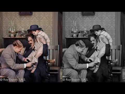 Charlie Chaplin processed by Colorize.cc
