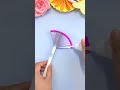 let's make a comfortable stretchable fruit fan with paper| DIY craft #shorts