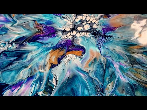 (774) Don't Miss This Mesmerizing Large, Layered Bloom Acrylic Pouring Technique!