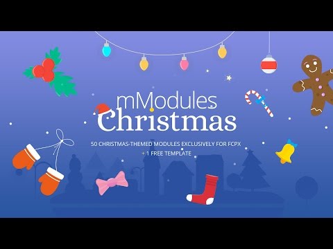 mModules Christmas Plugin for Final Cut Pro X