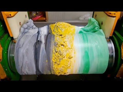 Silicone rubber color mixing | Oddly satisfying silicone color mixing