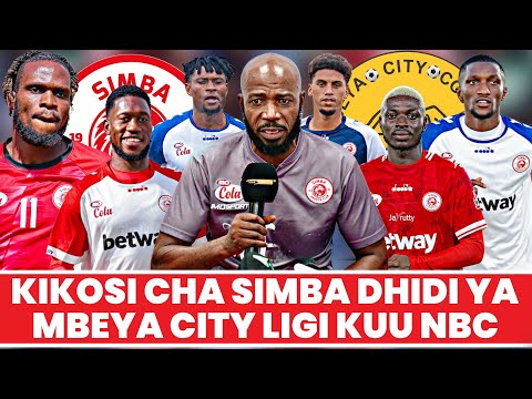 Mabadiliko Kikosi Cha Simba Kinachoanza Dhidi Ya Mbeya City Mechi Ya Ligi Kuu NBC 2025/2026