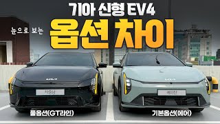  신형 기아EV4 옵션 시승기! 기본옵션 에어트림부터 GT라인 풀옵션까지 옵션 기능차이 유튜브 썸네일