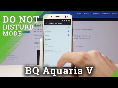 How to Activate DND Mode in BQ Aquaris V - Mute Smartphone