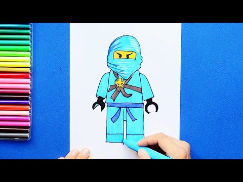 How to draw Jay (LEGO Ninjago)