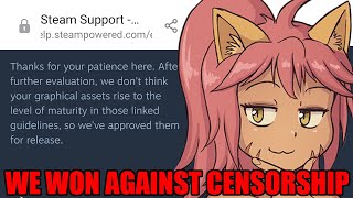 We Won Against Censorship of Games on Steam