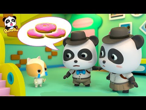 Did Kitten Timi Take the Donuts?  |  Baby Panda Detective | Kids Pretend Play | BabyBus Song