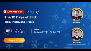 The 12 Days of ZFS: Tips, Tricks, and Treats
