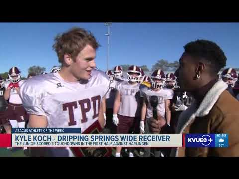 Abacus Athlete of the Week for 12/2/22! Kyle Koch from Dripping Springs High School!