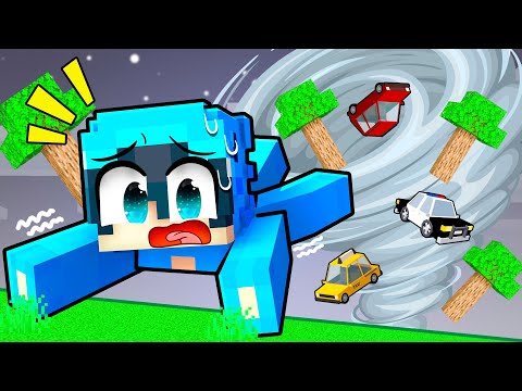 Minecraft Ama EN YÜKSEK SEVİYE Hortumdan Sağ Kurtulmak!