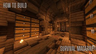 Minecraft: How to build Underground Survival Magazine