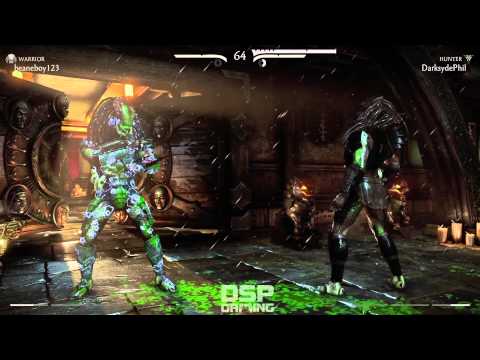 MKX Predator Launch MP gameplay pt46 - Rivers of Green (mirror match)